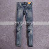 China Jeans Manufacture Men Ripped Pattern Plain Badges Jeans Male Vogue Trouser thumbnail-2