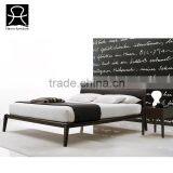 Top selling wooden furniture beds fasion double bed king queen dimensions