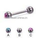 Arcylic UV Tongue Ring ,Surgical Steel,Body Jewelry thumbnail-1