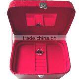 Fashionable Leather Cosmetic Box, Cosmetic case /Make up Case with mirror