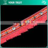 8MM Gold Square 8MM Gold Dome Stud Cotton Decorative Tassel Braid Trimming thumbnail-5