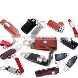 Corporate Business Gifts 2014 New Leather USB Keychain,Flash Memory Key Chain