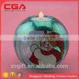 Round Glass Candle Stand,painting Glass Candle Holder for Home Decorations thumbnail-6