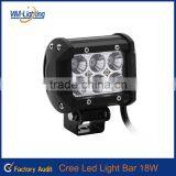 factory direct led offroad light bar 18W mini led bar light