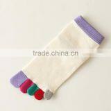 OEM Design Bright Colored High Quality Winter Christmas Womens Thick Cotton Custom Injiinji Toe Socks thumbnail-4