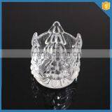 China Crystal Hand Pressed Glass Antique Votive Cup With Christmas Tree Patttern thumbnail-2