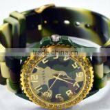 Geneva Silicone Watch,geneva Quartz Silicone Crystal Watch thumbnail-1
