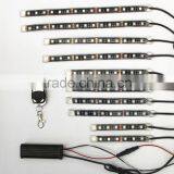 10pcs RGB Motorcycle Led Lighting Kit With 4key Remote Control