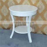 Simple Modern Wood White Round Coffee Table for Wholesale thumbnail-4