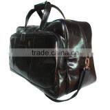 2016 New Fashion Design Popular Crinkle Black PU Travel Bag for Lady/Men thumbnail-2