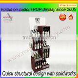 High Grade Custom Unique Design Promotion Red Wine Bottle Display Shelf thumbnail-3
