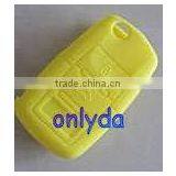 High quality VW remote key silicon cover 3 button key silicon cover yellow