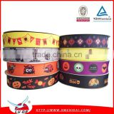 New design cartoon character printed grosgrain ribbon for Holloween Day