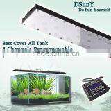 For 120-140cm freshwater tank programmable dimmable led aquarium light 4 season cycle cloudy and storm