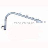 Powder Coated Curved Raised Goose Neck Hook Display Hook With Water Fall Pin thumbnail-1