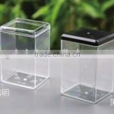CH44-956555 food standard clear plastic box for cookies PS material cookies container box