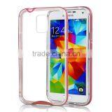 Soft Tpu Armor Cover for Samsung Galaxy s5 Transparent Tpu pc Frame Case Cover thumbnail-2