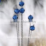 Blue Glass Crystal Florist Stems Wires FCK-11818