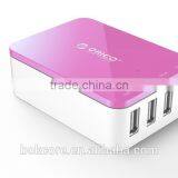 Csa-4u PORTABLE 4 Port 20W High Speed Desktop USB Charger/Wall Travel Power Adapter for Galaxy S6 and S6 thumbnail-1