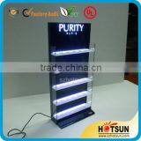 Custom Couter Top 5 Tiers Acrylic LED Light Box Display