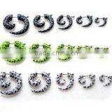 Colorful Fake Ear Barbell Plug ,ear Stretch,ear Taper Ear Spiral thumbnail-1