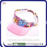 Plastic Brim Floral Printed Visot Hat Sun Hat thumbnail-5