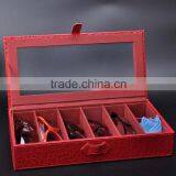 Chinese Factories Wholesale Custom PU Glasses Box, Fashion Beautiful Gift Box