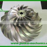 Precision CNC machining impeller, stainless steel impeller by DMG