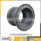 china industrial two pneumatic tires 6.50-8 tube steel wheel
