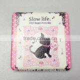 60mm Square Pu Leather Folding Cosmetic Mirror thumbnail-3