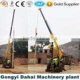 Tractor Mounded Screw Drilling Rig With Crane Well Working in Power Facilities Construction thumbnail-6