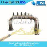 U Style Polished Stainless Steel Draft Beer Tower With Chrome Plated thumbnail-2