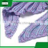 Christmas Gift Super Soft Fibers Warm Baby Kids Children Crochet Blanket Mermaid thumbnail-5