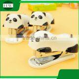 Plastic Mini Cartoon Portable Office Stationery Manual Panada Paper Stitcher Stapling Machine Stapler thumbnail-4