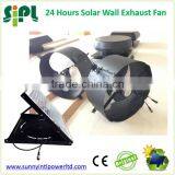 SUNNY FAN Wall Window Mounted Basement Bathroom Use Solar Panel Powered Small Size Round Shape Air Exhaust Fan Ventilation Fan thumbnail-4