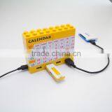 DIY Blocks Usb 2.0 Hub Calendar With Bluetooth/usb Hub With Cable/Executive DIY Desk Calendar 2015 thumbnail-3