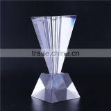 MAIN PRODUCT unique design fashion engraving crystal trophy for wholesale