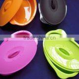 FDA,LFGB Vegetable Foldable Silicone Oval Bowl thumbnail-1