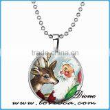 Santa Pendant Jewelry Christmas Necklace Christmas Gifts New Year Pendant Christmas Jewelry thumbnail-1