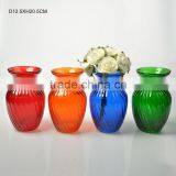 Colored Glass Vase thumbnail-1