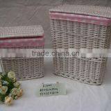 Homes Hand-Woven Willow Dirty Clothes Basket thumbnail-4