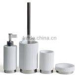 White Metal Bath Concrete Bathroom Accessory Sets thumbnail-1