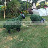 Fiberglass Goat Statue With Artificial Grass thumbnail-1