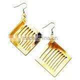 Water Buffalo Earrings, Elagant Design, Natural Material From Vietnam thumbnail-4