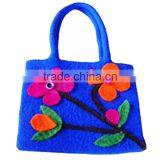 2017 Hot Selling OEM Acceptable Eco Friendly Handmade Felt Bag Non Woven Hand Bag Shopping Bag China Suppliers thumbnail-1
