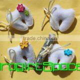 2017 Hand-Stitched Felt Tooth Fairy Tooth Pocket Pillow Keychain Made in China