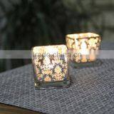 Square Glass Votive Romantic Candle Holders thumbnail-1