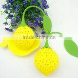 Super Cute Fantastic Strawberry Tea Infuser Design Kitchen Silicone Strainer thumbnail-1