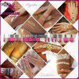 Summer Style Men Women Body Art Gold Metallic Tattoo Sticker thumbnail-6