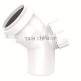 HIGH QUANLITY 45 DEG ELBOW OF PVC GB STANDARD EXPANDING FITTINGS FOR DRAINAGE WITH GASKET thumbnail-1